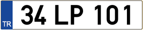 Truck License Plate